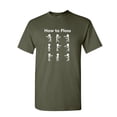 thumbnail image 1 of Tee Hunt How to Floss T-Shirt New Dance Backpack Kid Tutorial Funny Trend Mens Shirt, Military Green, 5X-Large, 1 of 5