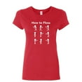 thumbnail image 1 of Tee Hunt How to Floss Women's T-Shirt New Dance Backpack Kid Tutorial Funny Trend Shirt, Red, XX-Large, 1 of 5