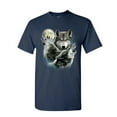 thumbnail image 1 of Tee Hunt Howling Wolf Pack T-Shirt Wild Wilderness Animals Nature Moon Mens Shirt, Navy Blue, Large, 1 of 5