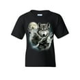 Tee Hunt Howling Wolf Pack Youth TShirt Wild Wilderness Animals