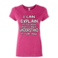 thumbnail image 1 of Tee Hunt I Can Explain It to You Women's T-Shirt Funny College Humor Geek Nerd Shirt, Pink, X-Large, 1 of 5