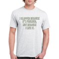 thumbnail image 1 of Tee Hunt I Clapped Because It's Finished Sarcastic T-Shirt Funny Men's Tee, Ash Gray, X-Large, 1 of 5