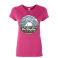thumbnail image 1 of Tee Hunt I Go Camping Women's T-Shirt Therapy is Expensive Nature Wildlife Travel Shirt, Pink, XX-Large, 1 of 5