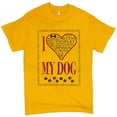thumbnail image 1 of Tee Hunt I Love My Dog T-Shirt Best Friend Companion One of The Family Men's Tee, Yellow, 5X-Large, 1 of 5