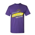 thumbnail image 1 of Tee Hunt I Need a Six Month Vacation Twice a Year T-Shirt Funny Holiday Mens Shirt, Purple, Small, 1 of 4