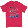 thumbnail image 1 of Tee Hunt I am a First Responding EMT T-Shirt First Aid Paramedic EMS Men's Tee, Hot Pink, Large, 1 of 4