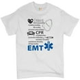 thumbnail image 1 of Tee Hunt I am a First Responding EMT T-Shirt First Aid Paramedic EMS Men's Tee, White, XX-Large, 1 of 4