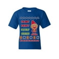 thumbnail image 1 of Tee Hunt I'm Not Short I'm Elf Sized Ugly Youth T-Shirt Christmas Holiday Xmas Kids Tee, Blue, Medium, 1 of 4