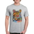 thumbnail image 1 of Tee Hunt If Cats Could Talk They Wouldn't T-Shirt Cute Dean Russo Men's Tee, Gray, Large, 1 of 5