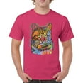 thumbnail image 1 of Tee Hunt If Cats Could Talk They Wouldn't T-Shirt Cute Dean Russo Men's Tee, Hot Pink, Small, 1 of 5