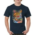 thumbnail image 1 of Tee Hunt If Cats Could Talk They Wouldn't T-Shirt Cute Dean Russo Men's Tee, Navy Blue, Medium, 1 of 5