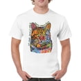 thumbnail image 1 of Tee Hunt If Cats Could Talk They Wouldn't T-Shirt Cute Dean Russo Men's Tee, White, 5X-Large, 1 of 5