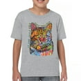 thumbnail image 1 of Tee Hunt If Cats Could Talk They Wouldn't Youth T-Shirt Cute Dean Russo Kids, Gray, Large, 1 of 5