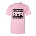 thumbnail image 1 of Tee Hunt If Zombies Are Chasing Us I'm Tripping You T-Shirt Zombie Apocalypse, Light Pink, Medium, 1 of 5