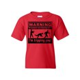 thumbnail image 1 of Tee Hunt If Zombies are Chasing Us I'm Tripping You Youth T-Shirt Royal, Red, Medium, 1 of 5