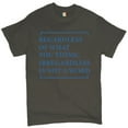 thumbnail image 1 of Tee Hunt Irregardless Is Not a Word T-shirt Funny English Grammar Men's Tee, Charcoal, 3X-Large, 1 of 5
