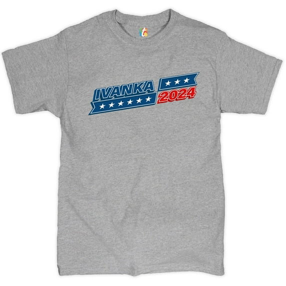 Tee Hunt Ivanka 2024 T-shirt Keep America Trump Conservative Political Men's Tee, Gray, 3X-Large