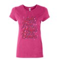 thumbnail image 1 of Tee Hunt Land of the Free Home of the Brave Women's T-Shirt 4th of July Patriotic Shirt, Pink, Small, 1 of 5