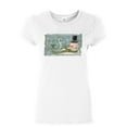 thumbnail image 1 of Tee Hunt Let It Snow Merry Christmas Women's T-Shirt Jingle Bells Snowman Holiday Shirt, White, XX-Large, 1 of 4