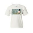 thumbnail image 1 of Tee Hunt Let It Snow Merry Christmas Youth T-Shirt Jingle Bells Snowman Holiday Kids Tee, White, Small, 1 of 4