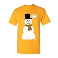 thumbnail image 1 of Tee Hunt Let It Snow T-Shirt Funny Snowman Christmas Xmas Cotton Tee, Yellow, Medium, 1 of 5