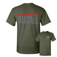 thumbnail image 1 of Tee Hunt Licensed Ford Mustang Mach 1 T-Shirt 50th Anniversary Shirt, Military Green, Medium, 1 of 4