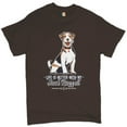 thumbnail image 1 of Tee Hunt Life is Better With My Jack Russell T-shirt Small Dog Animal Lover Men's Tee, Brown, 4X-Large, 1 of 5