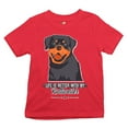 thumbnail image 1 of Tee Hunt Life is Better With My Rottweiler Youth T-Shirt Rottie Pet Dog Lover Kids, Red, Small, 1 of 5