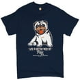 thumbnail image 1 of Tee Hunt Life is Better with My Pug T-Shirt Cute Pet Adorable Dog Breed Men's Tee, Navy Blue, Large, 1 of 5