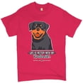 thumbnail image 1 of Tee Hunt Life is Better with My Rottweiler T-Shirt Rottie Pet Dog Lover Men's Tee, Hot Pink, X-Large, 1 of 5