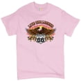 thumbnail image 1 of Tee Hunt Live The Legend America's Highways T-Shirt Route 66 Bald Eagle Men's Tee, Light Pink, 3X-Large, 1 of 5