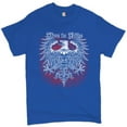 thumbnail image 1 of Tee Hunt Live to Ride T-shirt Custom Motorcycles MC Biker Gang Rider Eagle Men's Tee, Blue, Medium, 1 of 5