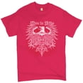 thumbnail image 1 of Tee Hunt Live to Ride T-shirt Custom Motorcycles MC Biker Gang Rider Eagle Men's Tee, Hot Pink, 4X-Large, 1 of 5