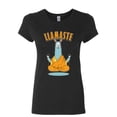 thumbnail image 1 of Tee Hunt Llamaste Women's T-Shirt Funny Yoga Namaste Llama Peace Pilates Lotus Om Shirt, 1 of 4