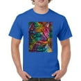 thumbnail image 1 of Tee Hunt Lovable Cat T-Shirt Dean Russo Colorful Felis Catus Men's Tee, Blue, 3X-Large, 1 of 5