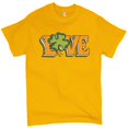thumbnail image 1 of Tee Hunt Love T-Shirt St. Patrick's Day Clover Irish Shamrock Men's Novelty Shirt, Yellow, Medium, 1 of 5