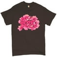 thumbnail image 1 of Tee Hunt Love T-Shirt Valentine's Day Sweet Relationships Romance Cute Men's Tee, Brown, Large, 1 of 5