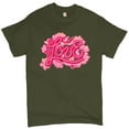 thumbnail image 1 of Tee Hunt Love T-Shirt Valentine's Day Sweet Relationships Romance Cute Men's Tee, Military Green, Large, 1 of 5