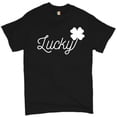 thumbnail image 1 of Tee Hunt Lucky Shamrock T-Shirt St. Patrick's Day Funny Holiday Men's Tee, Black, 4X-Large, 1 of 5