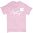 thumbnail image 1 of Tee Hunt Lucky Shamrock T-Shirt St. Patrick's Day Funny Holiday Men's Tee, Light Pink, 4X-Large, 1 of 5