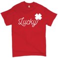 thumbnail image 1 of Tee Hunt Lucky Shamrock T-Shirt St. Patrick's Day Funny Holiday Men's Tee, Red, 3X-Large, 1 of 5