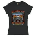 thumbnail image 1 of Tee Hunt Main Street of America T-Shirt Get Your Kicks on Route 66 Biker Women's T-Shirt Tee, 1 of 5