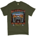 thumbnail image 1 of Tee Hunt Main Street of America T-shirt Get Your Kicks on Route 66 Biker Men's Tee, Military Green, Small, 1 of 5