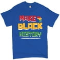 thumbnail image 1 of Tee Hunt Make History T-Shirt Human Rights Activism Equality Freedom Men's Tee, Blue, Large, 1 of 5