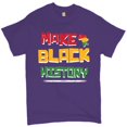 thumbnail image 1 of Tee Hunt Make History T-Shirt Human Rights Activism Equality Freedom Men's Tee, Purple, XX-Large, 1 of 5