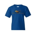 thumbnail image 1 of Tee Hunt Make it My Mustang Youth T-Shirt Honeycomb American Classic Fire Horse Kids Tee, Blue, Small, 1 of 5