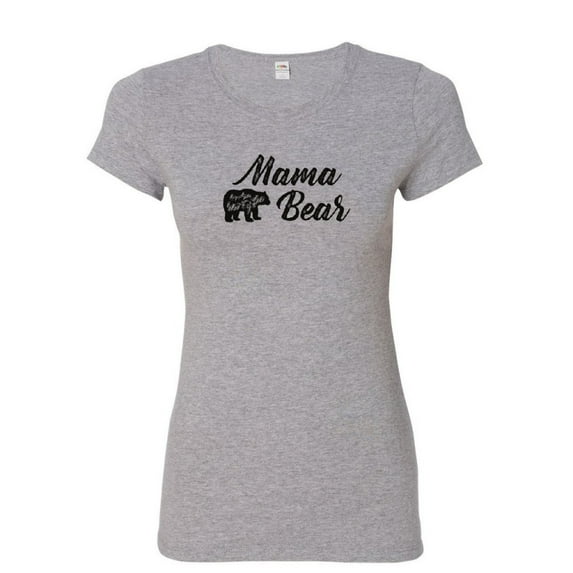 Tee Hunt Mama Bear Women's T-Shirt Mom Mother's Day Family Cute Camping Tourism Shirt
