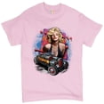 thumbnail image 1 of Tee Hunt Marilyn Monroe Hot Rod T-Shirt Vintage Route 66 Drag Racing Men's Tee, Light Pink, XX-Large, 1 of 5