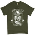 thumbnail image 1 of Tee Hunt Marilyn Monroe Outlaw Forever T-Shirt Biker Live to Ride Motorcycle Men's Tee, Military Green, X-Large, 1 of 5