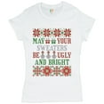 thumbnail image 1 of Tee Hunt May Your Sweaters Be Ugly and Bright T-Shirt Christmas Snowmen Women's T-Shirt Tee, White, 3X-Large, 1 of 5